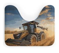 DWVSFJM Tapis de toilette en forme de U en forme de tracteur agricole, 40,6 x 50,8 cm, absorbant l'eau, séchage rapide, antidérapant, facile à nettoyer, pour baignoire, évier