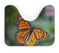 DWVSFJM Tapis de toilette en forme de U Monarch Butterflies 40,6 x 50,8 cm, absorbant l'eau, séchage rapide, antidérapant, facile à nettoyer, pour baignoire, évier