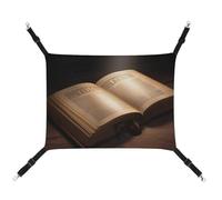 DWVSFJM The Book Hamac pour chat et animal domestique - Lit doux à suspendre avec sangles réglables et crochets en métal - Tapis chaud à suspendre pour chats, petits chiens, lapins
