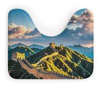 DWVSFJM The Great Wall of China Tapis de toilette en forme de U 40,6 x 50,8 cm, absorbant l'eau, séchage rapide, antidérapant, facile à nettoyer, pour baignoire, évier