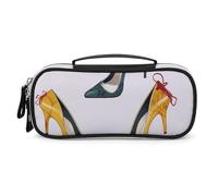 DWVSFJM Trousse à crayons en cuir PU étanche et portable avec fermeture éclair et talon haut pour chaussures de bureau