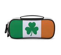 DWVSFJM Trousse à crayons en cuir PU étanche et portable avec fermeture éclair Happy Irish Holidays Trousse à crayons pour fournitures de bureau Trousse de maquillage