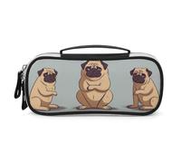DWVSFJM Trousse à crayons en cuir PU étanche et portable avec fermeture éclair pour fournitures de bureau