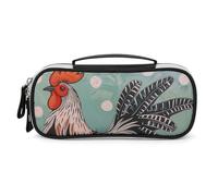 DWVSFJM Trousse à crayons en cuir PU étanche et portable avec fermeture éclair Rouge Bottes de cowboy Trousse à crayons pour fournitures de bureau Trousse de maquillage