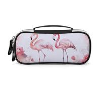 DWVSFJM Trousse à crayons en cuir PU étanche portable avec fermeture éclair flamants roses pour fournitures de bureau trousse de maquillage