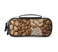 DWVSFJM Trousse à crayons en cuir synthétique étanche et portable avec fermeture éclair - Différents motifs d'écrou - Trousse à crayons pour fournitures de bureau