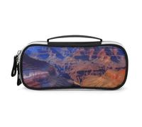 DWVSFJM Trousse à crayons en cuir synthétique étanche et portable avec fermeture éclair Grand Canyon pour fournitures de bureau Trousse de maquillage