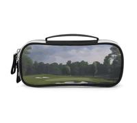 DWVSFJM Trousse à crayons en cuir synthétique étanche et portable avec fermeture éclair pour parcours de golf