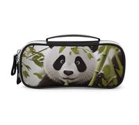 DWVSFJM Trousse de maquillage portable étanche en cuir PU avec fermeture éclair Panda pour fournitures de bureau Trousse de maquillage