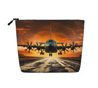 Dwvtfsm Belle trousse de maquillage ciel sombre pour femme, organisateur de cosmétiques de voyage en lin imperméable, léger à fermeture éclair, trousse de toilette de voyage, organisateur de pinceaux