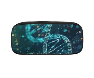 DWVTFSM DNA Double Helix Grande trousse à crayons étanche en cuir pour cosmétiques de voyage pour homme et femme, Style :, Taille unique