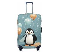 DWVTFSM Housse de bagage de voyage élastique anti-rayures lavable housse de valise de voyage housse de valise de voyage pingouin ballon flocon de neige protection de bagage pour valise de 45,7 à 81,3