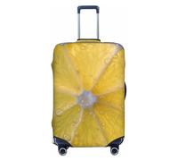 DWVTFSM Housse de bagage de voyage élastique anti-rayures lavable housse de valise de voyage housse de valise de voyage housse de protection de bagages de citron pour valise de 45,7 à 81,3 cm, Noir