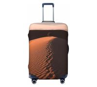 DWVTFSM Housse de bagage de voyage élastique anti-rayures lavable housse de valise de voyage Lonely Shadow On The Desert Protecteur de bagage convient aux valises de 45,7 à 81,3 cm, Noir , XL