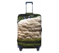 DWVTFSM Housse de bagage de voyage élastique anti-rayures lavable Housse de valise de voyage Look At All That Rice Protecteur de bagage convient aux valises de 45,7 à 81,3 cm, Noir , XL