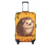 DWVTFSM Housse de bagage de voyage élastique anti-rayures lavable pour valise de voyage hérisson pour valise de 45,7 à 81,3 cm, Noir , L