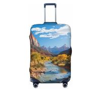 DWVTFSM Housse de protection élastique anti-rayures lavable pour valise de voyage Zion National Park pour valise de 45,7 à 81,3 cm, Noir , XL
