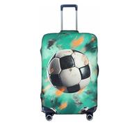 DWVTFSM Housse de protection élastique anti-rayures pour valise de voyage, housse de protection lavable pour valises de 45,7 à 81,3 cm, Noir , S