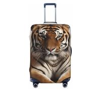 DWVTFSM Housse de protection élastique anti-rayures pour valise de voyage lavable Big Tiger pour valise de 45,7 à 81,3 cm, Noir , XL