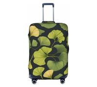 DWVTFSM Housse de protection élastique anti-rayures pour valise de voyage lavable Ginkgo Biloba pour valise de 45,7 à 81,3 cm, Noir , M