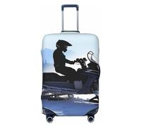 DWVTFSM Housse de protection élastique anti-rayures pour valise de voyage lavable pour valise de 45,7 à 81,3 cm, Noir , M