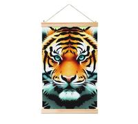 DWVTFSM Little Fat Tiger Head Poster sur toile à suspendre Motif tête de tigre 40,6 x 61 cm
