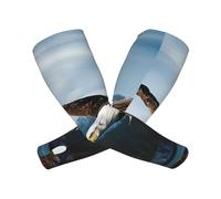 DWVTFSM Manchons de bras de refroidissement pour homme et femme Protection solaire UPF 50+ Aigle à la chasse Manches de jardinage Manchons de refroidissement pour le sport