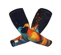 DWVTFSM Manchons de bras de refroidissement pour homme et femme Protection solaire UPF 50+ Feu et eau Phoenix Manchons de jardinage Manchon de refroidissement pour le sport
