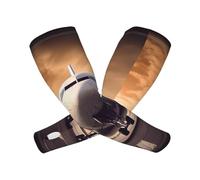 DWVTFSM Manchons de bras de refroidissement pour homme et femme Protection solaire UPF 50+ Manches de jardinage pour avion