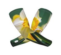 DWVTFSM Manchons de bras de refroidissement pour homme et femme, protection UV UPF 50+, jonquille, fleurs de jonquille, manchon de refroidissement pour le sport