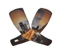 DWVTFSM Manchons de refroidissement pour homme et femme Protection solaire UPF 50+ Chicago Manches de jardinage