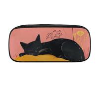 DWVTFSM Sleep on Pillow Grande trousse à crayons étanche et mignonne en cuir pour cosmétiques et maquillage pour homme et femme, Style :, Taille unique