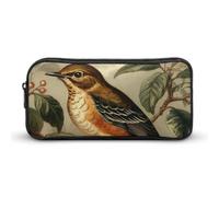 DWVTFSM Trousse à crayons avec motif oiseau sur une branche - Grande capacité - Jolie trousse de maquillage pour homme et femme