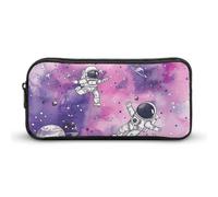 DWVTFSM Trousse à crayons avec nuages violets de nuit de grande capacité pour homme et femme