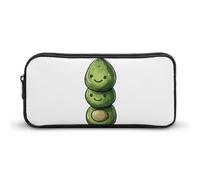 DWVTFSM Trousse à crayons avec trois avocats verts - Grande capacité - Jolie trousse de maquillage pour homme et femme