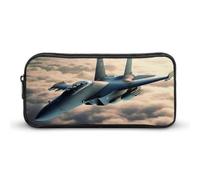 DWVTFSM Trousse à crayons avions de chasse - Grande capacité - Jolie trousse de maquillage pour homme et femme