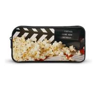 DWVTFSM Trousse à crayons de cinéma et pop-corn - Grande capacité - Jolie trousse de maquillage pour homme et femme