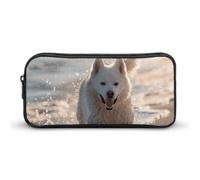 DWVTFSM Trousse à crayons de grande capacité avec inscription « Running on The Beach » - Pour homme et femme