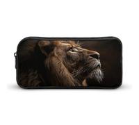DWVTFSM Trousse à crayons de grande capacité avec motif de lion soulevant sa tête - Pour homme et femme