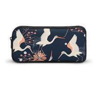 DWVTFSM Trousse à crayons de grande capacité - Motif pêche et blanc - Jolie trousse de maquillage pour homme et femme