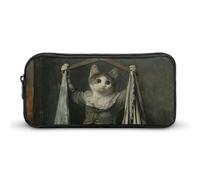 DWVTFSM Trousse à crayons de style rétro - Grande capacité - Jolie trousse de maquillage pour homme et femme