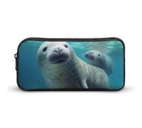 DWVTFSM Trousse à crayons en forme d'animaux marins - Grande capacité - Trousse de maquillage pour homme et femme