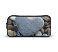 DWVTFSM Trousse à crayons en forme de cœur avec galets de grande capacité pour homme et femme