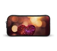 DWVTFSM Trousse à crayons en forme de cœur brillant de grande capacité pour homme et femme