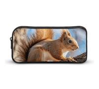 DWVTFSM Trousse à crayons en forme d'écureuil sur une branche - Grande capacité - Jolie trousse de maquillage pour homme et femme