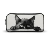 DWVTFSM Trousse à crayons Peeking at The Wall - Grande capacité - Jolie trousse de maquillage pour homme et femme