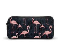 DWVTFSM Trousse à crayons style flamant rose pêche grande capacité jolie trousse de maquillage pour homme et femme