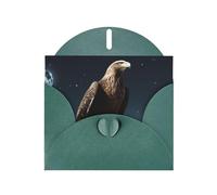 DWVTSLH Cartes de vœux Aigle sous les étoiles avec enveloppes et autocollants, cartes vierges de 10,2 x 15,2 cm, carte de remerciement, ensemble de papeterie parfait pour toutes les occasions