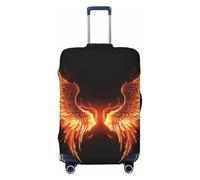 DWVTSLH Housse de bagage à ailes d'angle de feu pour valise approuvée TSA, housse de protection élastique en élasthanne, lavable, anti-rayures, housse de bagage de voyage pour bagages de 45,7 à 81,3