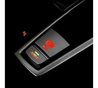 DWVV Bouton de frein d'interrupteur électronique Accessoires pour BMW F10 X3 X4 X5 X6 Couvercle de lumière de bouton de stationnement de frein chromé pour BMW F07 F01 F25 F26 F11 F06 F16